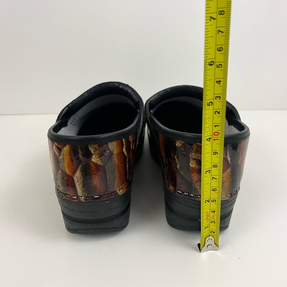 Dansko Professional Clogs Brown Gold Shiny Leather Women’s Size US 6.5-7 / EU 37 - Picture 7 of 16